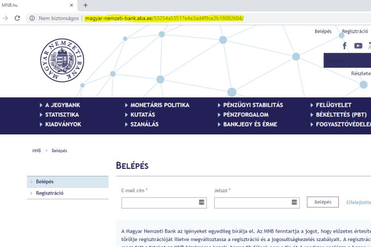 Adathalászati kísérletre hívja fel a figyelmet az MNB